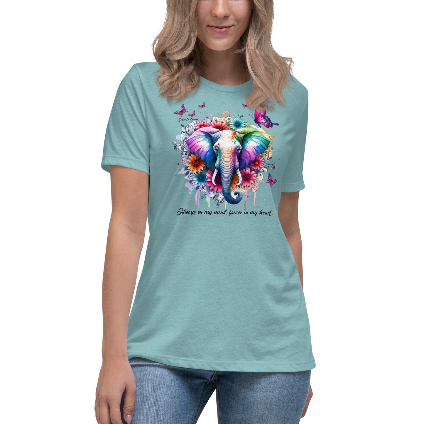 Watercolor elephant/butterflies T-Shirt