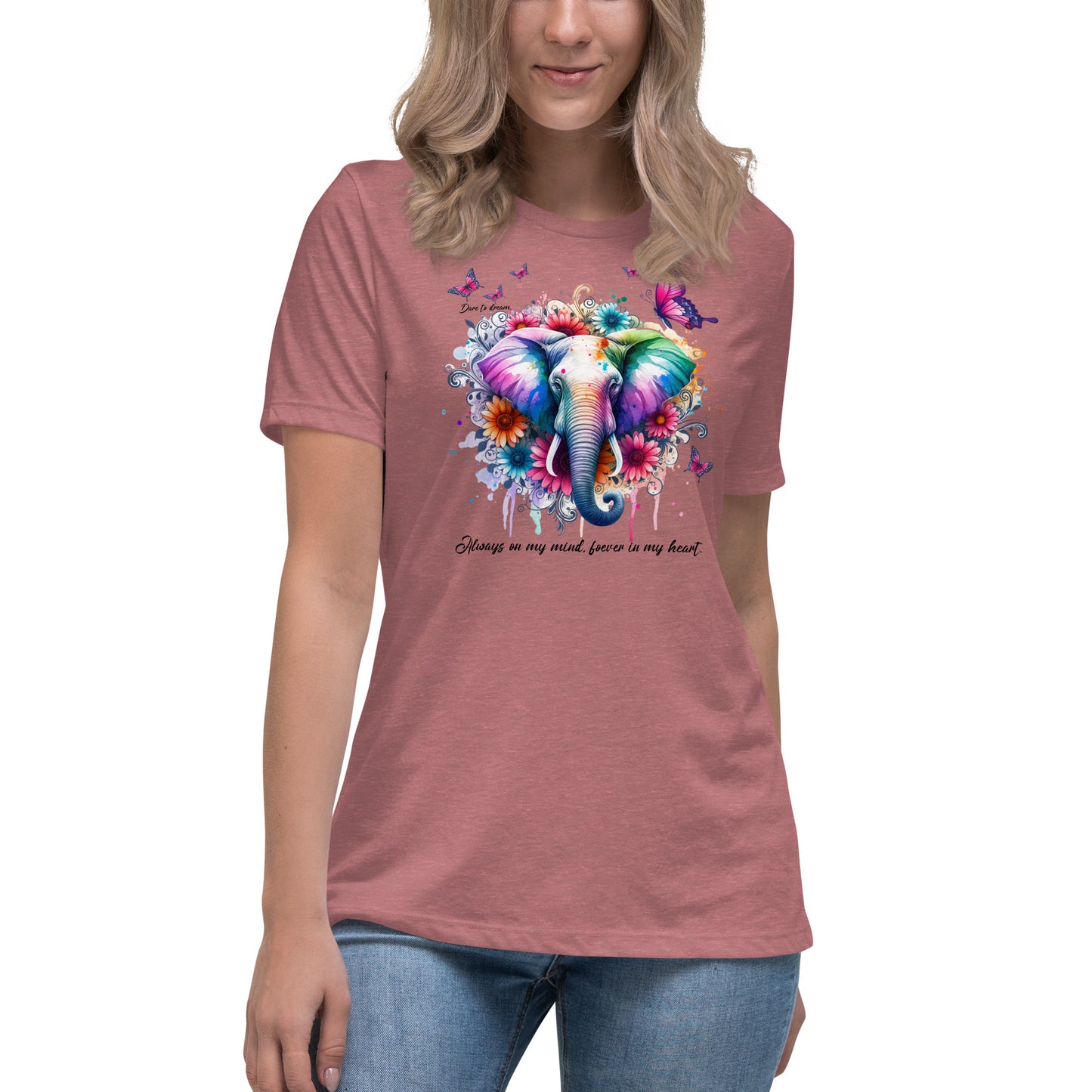 Watercolor elephant/butterflies T-Shirt