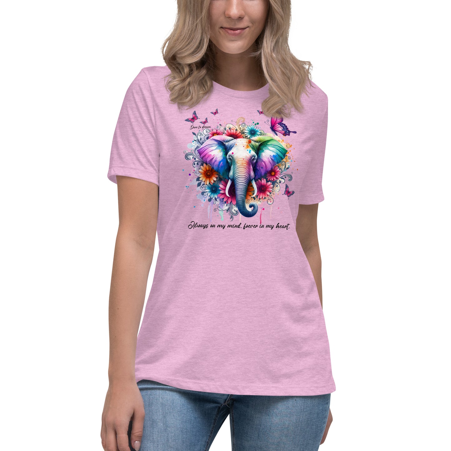 Watercolor elephant/butterflies T-Shirt