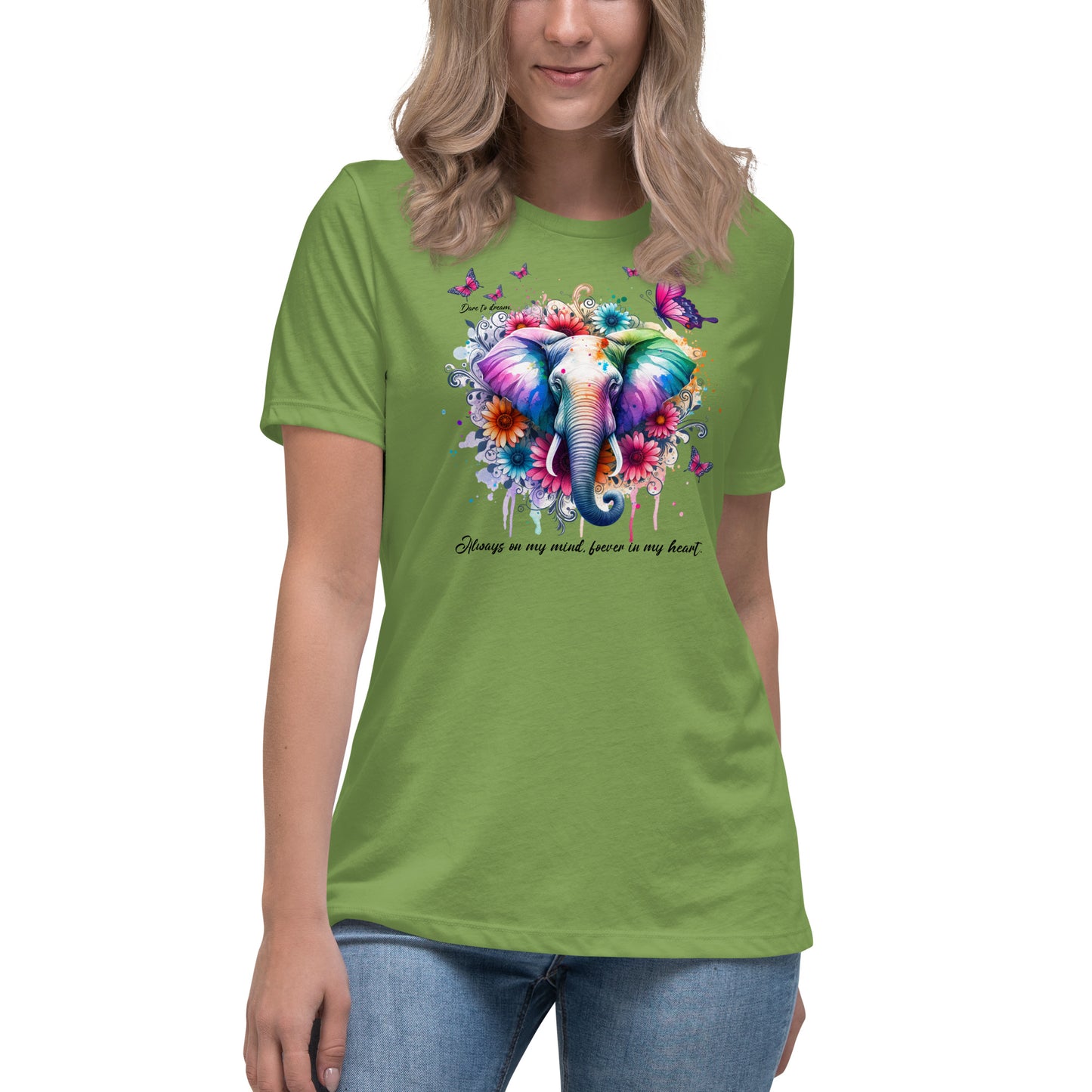 Watercolor elephant/butterflies T-Shirt